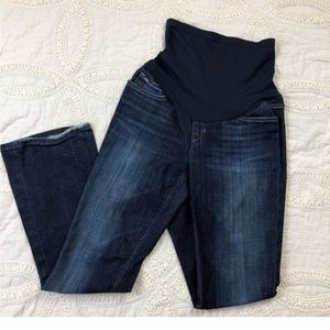 Joe’s Jeans Provocateur Maternity Jeans Dark Blue Full Panel Bootcut Jeans Sz 29